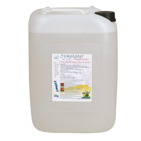Détachant taches grasses LINGEX SYMPHONIE RENFORCANT  pour dosage automatique - Bidon de 20Kg