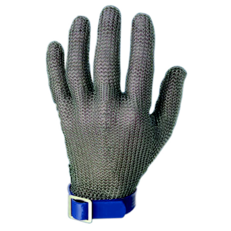 Gant en cotte de maille sangle bleue ambidextre Taille L - 9/9,5 (20cm)