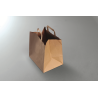 Sac cabas kraft brun 80gr/m² 26x20x28 cm avec anses plates
