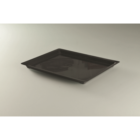 Plateau injecté cristal Prestige noir grand modèle 35x27,5x2 cm