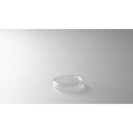 Couvercle plat Ø9,5 cm pour coupe à dessert 155ml PP cristal - 25 par sachet