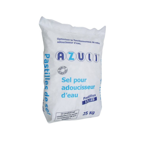 Sel adoucisseur d'eau en pastilles DOLCE - Sac de 25KG