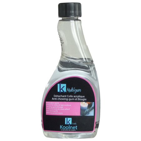Détachant textiles pour colle, chewing gum, bougie KOOLNET MULTIGUM - Flacon de 500ml