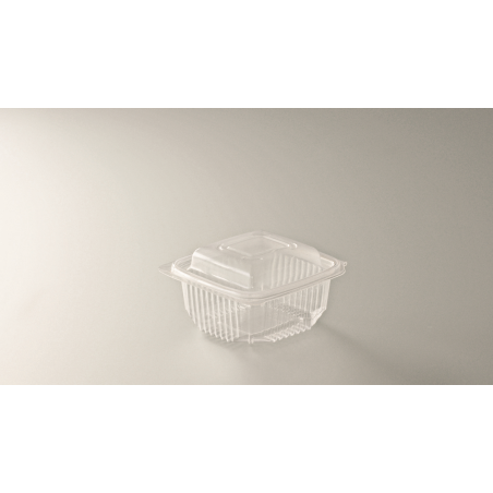 Barquette multi-fonctions charnière 250 g en PP micro-ondable - 11,1x8,7x4,2 cm