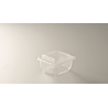 Barquette multi-fonctions charnière 250 g en PP micro-ondable - 11,1x8,7x4,2 cm