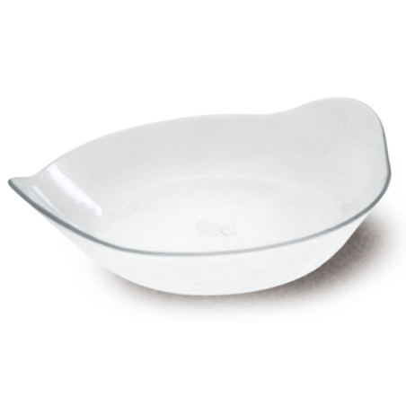 Mise en bouche Plat à œuf cristal 4 cl 8,5x6,5 cm - 50 par sachet