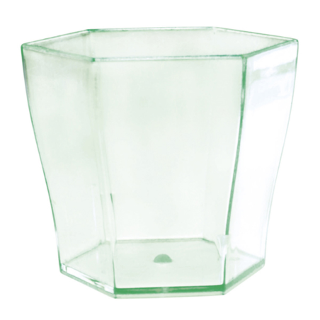 Verrine Mise en bouche hexagonale cristal 6 cl Ø5x6,5x6,5 cm - 24 par sachet
