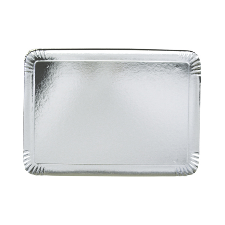 Plateau traiteur argent  28x42 cm