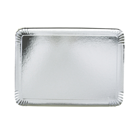 Plateau traiteur argent  19x28 cm