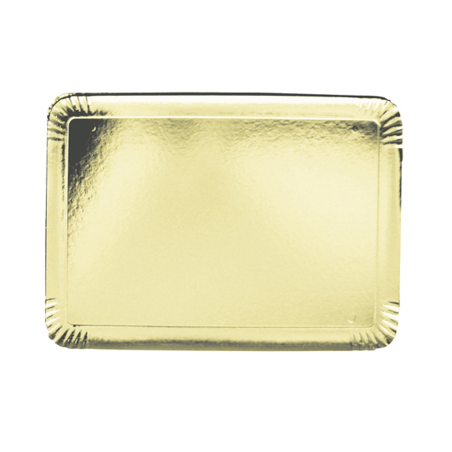 Plateau traiteur or  19x28 cm