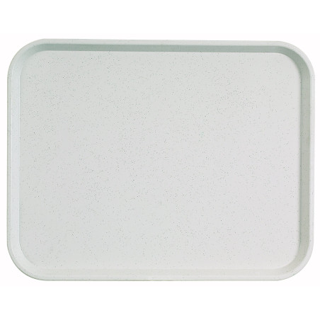 Plateau Basik GN 1/2 - polyester et fibre de  verre - gris moucheté - 32,5x26,5 cm