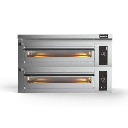 Four à pizza électrique Pyralis D12L 2 chambres - 18 kW - 380V tri - 1440x1010x720 mm