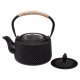 Théière fonte noire Flora - 1 L - 17,5x14,2x18,5 cm