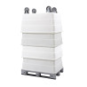 Bac double paroi - 310 kg de charge max - Charge jusqu'à 310 kg - 800x1200x805 mm