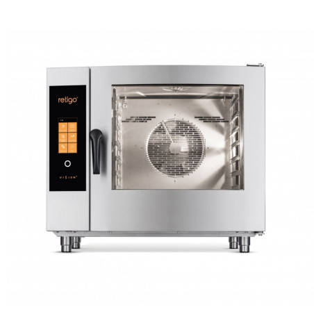 Four 0611 i+ Injection - 6+1 niveaux GN1/1 - ferrage droite - pas de 65 mm - 10,9 kW - 400V tri - 933x821x786 mm