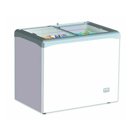 Conservateur négatif verre coulissant avec panier vrac VIC220CSV -18/-25°C - froid statique - 249L - 1002x651x852 mm