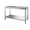 Table centrale avec étagère pieds carrés 1200 x 700 x 850/900 mm