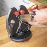 Set aiguiseur affûtage de couteaux Rapid' Steel  en acier 52x5x3,5 cm