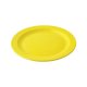 Assiette plate à dessert en mélamine col. jaune - Ø17 cm