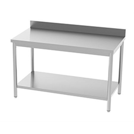 Table adossée avec étagère 1000 x 700 x 850/900 mm