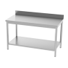 Table adossée avec étagère 1000 x 700 x 850/900 mm