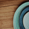 Assiette plate - Grès Ø 22 cm - Gemstone Lapis Lazuli