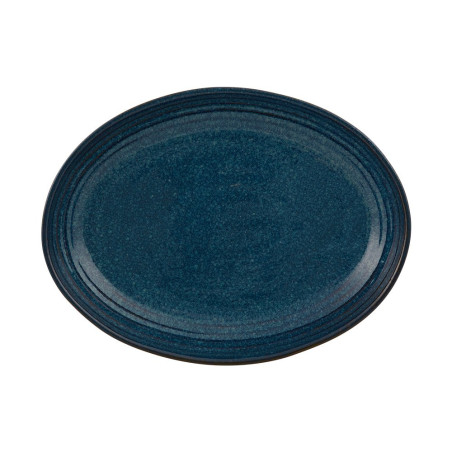 Assiette oblong - Grès Ø 27x20x4,5 cm - Gemstone Lapis Lazuli