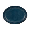 Assiette oblong - Grès Ø 27x20x4,5 cm - Gemstone Lapis Lazuli