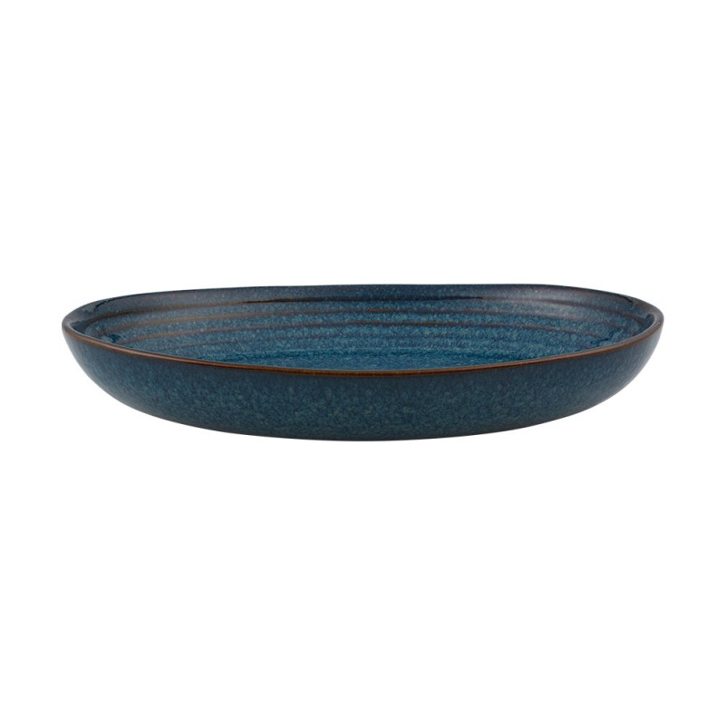 Assiette oblong - Grès Ø 27x20x4,5 cm - Gemstone Lapis Lazuli