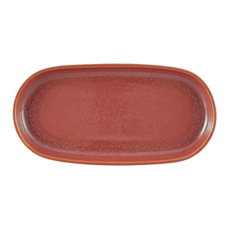 Plat ovale - Grès Ø 30x15x3 cm - Gemstone Coral