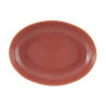 Assiette oblong - Grès Ø 27x20x4,5 cm - Gemstone Coral