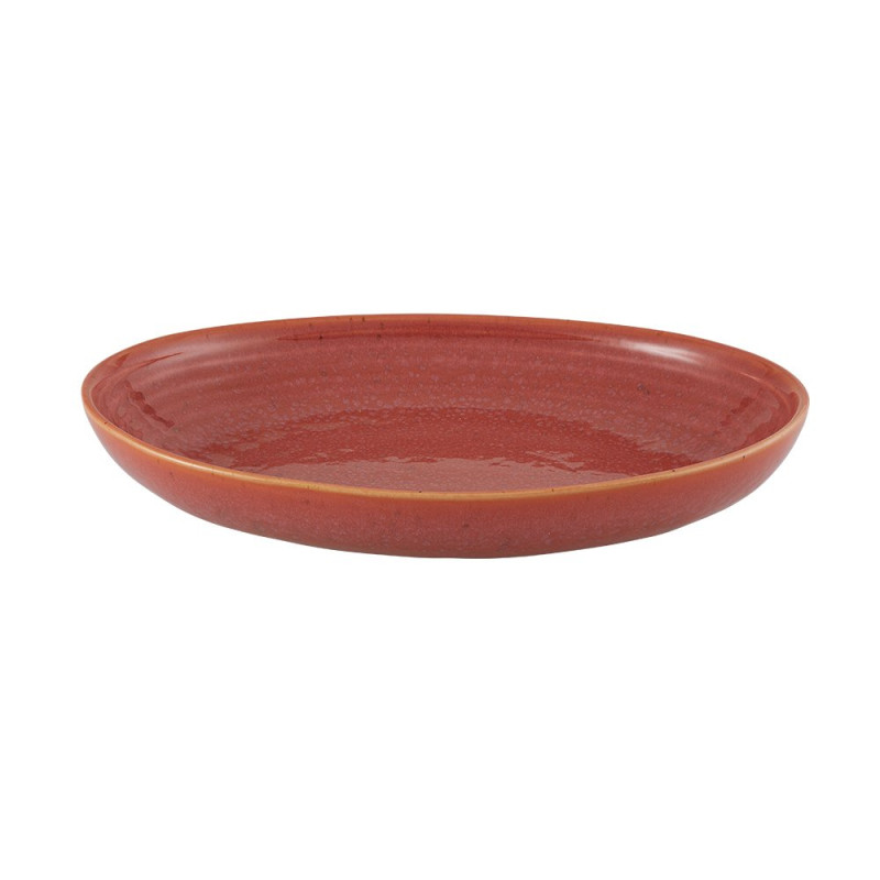 Assiette oblong - Grès Ø 27x20x4,5 cm - Gemstone Coral