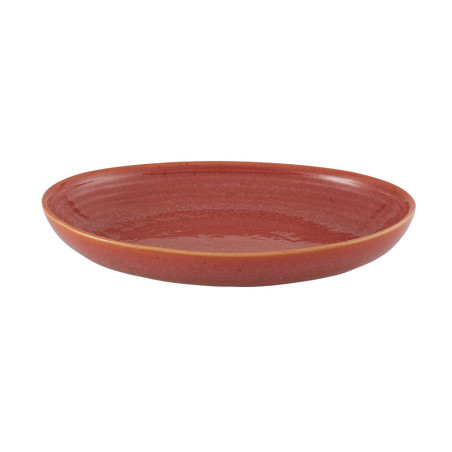 Assiette oblong - Grès Ø 27x20x4,5 cm - Gemstone Coral
