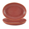 Assiette oblong - Grès Ø 27x20x4,5 cm - Gemstone Coral