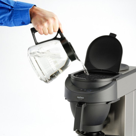 Machine à café avec tirage d'eau chaude - 1 thermo 2,4 L - 18L/h - 3,2 kW - 230V mono - 420x380x650 mm