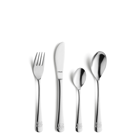 Coffret 4 couverts Ourson 2 enfant inox 18/10