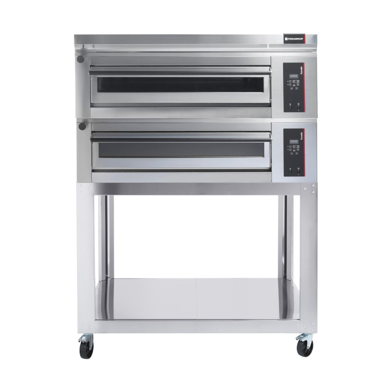 Four à pizza électrique Pyralis D12L 2 chambres - 18 kW - 380V tri - 1440x1010x720 mm