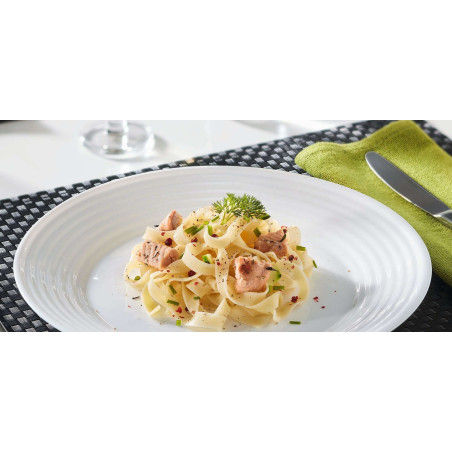 Assiette plate  23,5cm Stairo en opale blanc