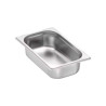 Bac gastronorme plein inox 18/10 - ép 8/10ème - GN 1/4 - hauteur 65 mm - 265x162 mm
