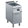 Friteuse gaz 15 litres résistances externes 14KW 400 x 700 x 850 mm