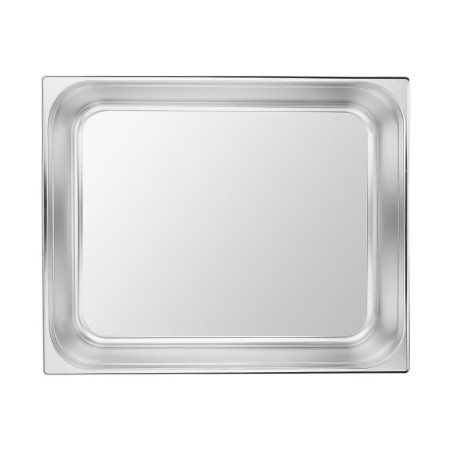 Bac gastronorme plein inox 18/10 - ép 8/10ème - GN 2/1 - hauteur 150 mm - 650x530 mm