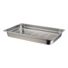 Bac gastronorme perforé inox 18/10 - ép 8/10ème - GN 1/1 plein - hauteur 65 mm - 530x325 mm