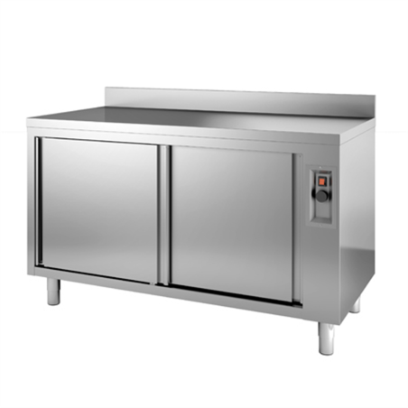 Meuble bas chauffant adossé 1400 x 700 x 850/900 mm