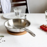 Poêle sautoir inox CastelPro® Ø22 cm - Tous feux