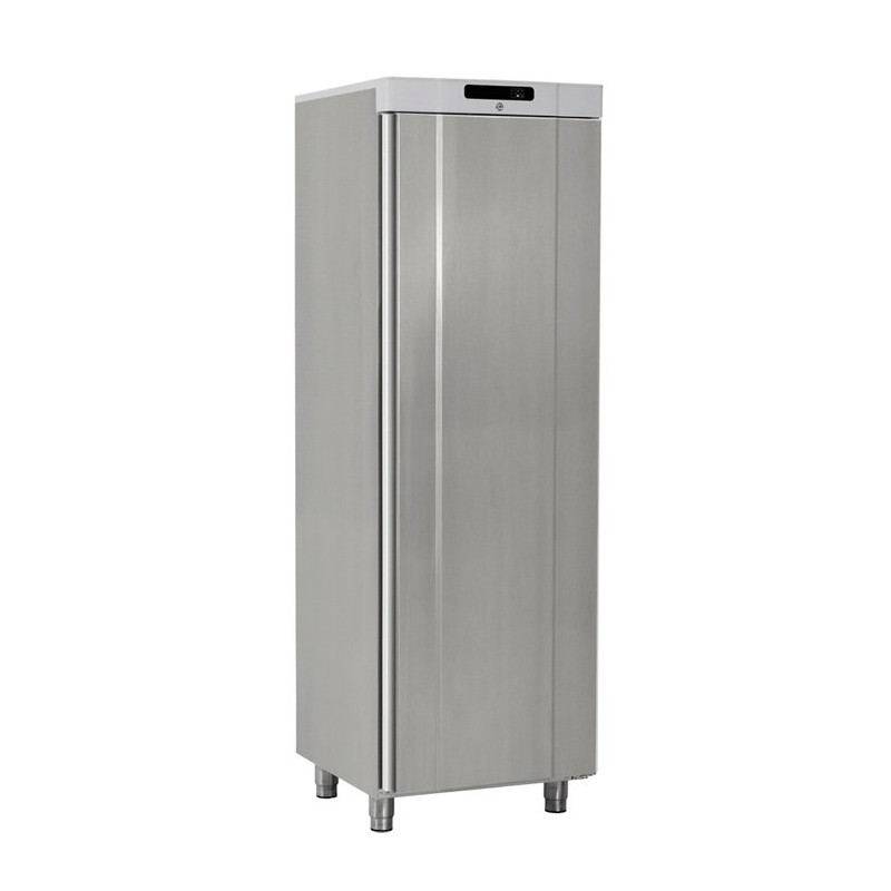 Armoire froide 359L positive - Froid ventilé canalisé +2/+12°C - 1 porte pleine - 88W - Inox - 595x642x1875 mm