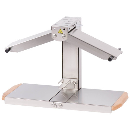 Appareil à raclette - Breziere®  1/6 à 1/3 de meule - 1 à 4 pers. 230V - Col. Inox et bois