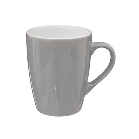 Mug Colorama gris 38 cl - Faïence - 10,8x8,8x11,8 cm