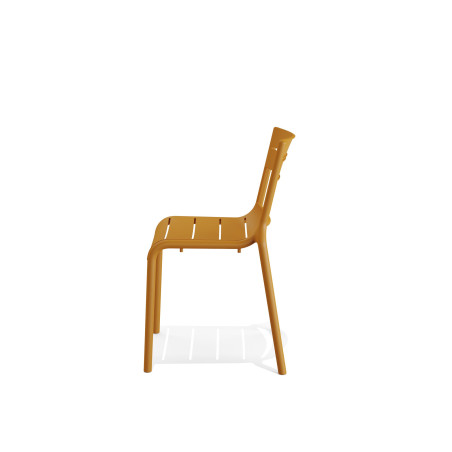 Chaise Calor - empilable polypropylène - jaune