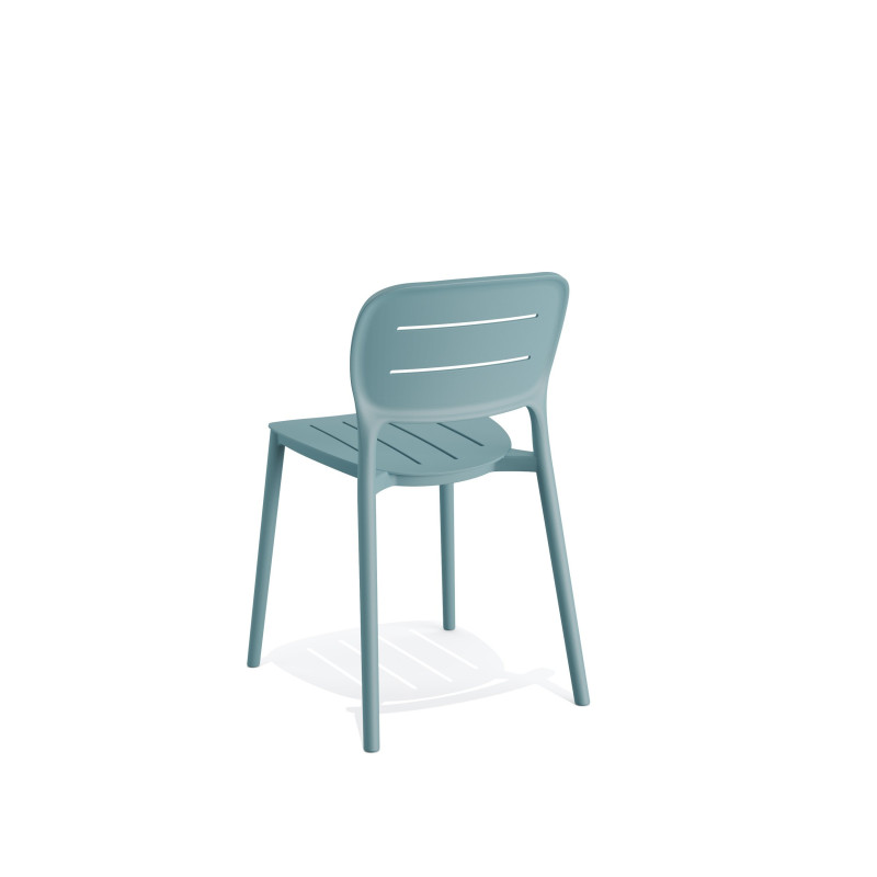 Chaise Propi - empilable polypropylène - bleu