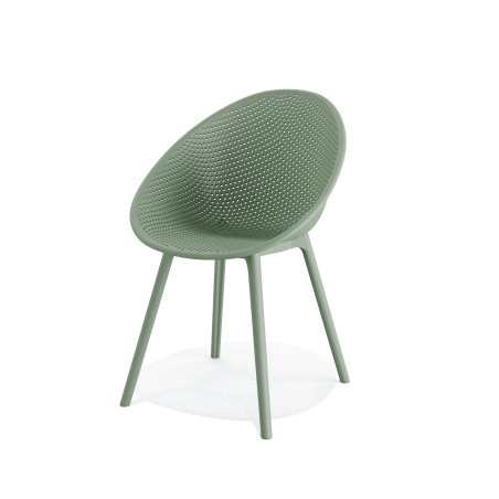 Chaise Qosy - vert - polypropylène